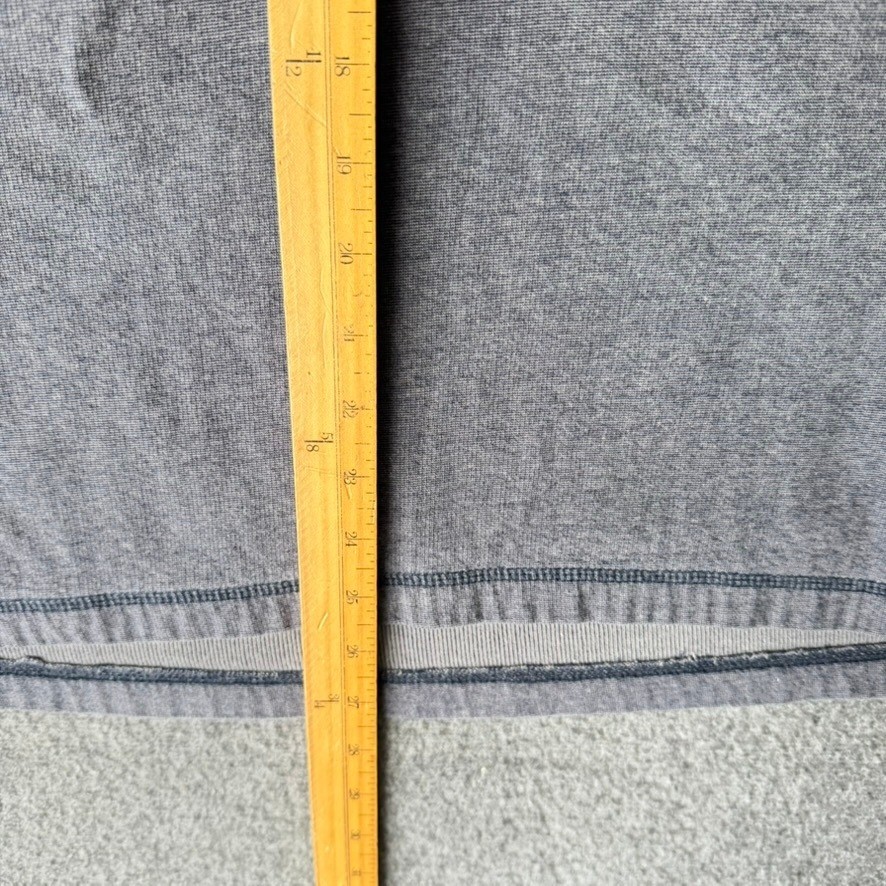 Eddie Bauer Mens XL Gray Long Sleeve Cotton Crewneck T-Shirt Contrast Stitching