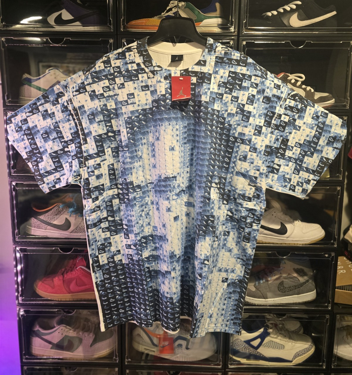 Vintage Air Jordan Face Photo Montage Tee Shirt 2XL New With Tags 2000s Grailed)