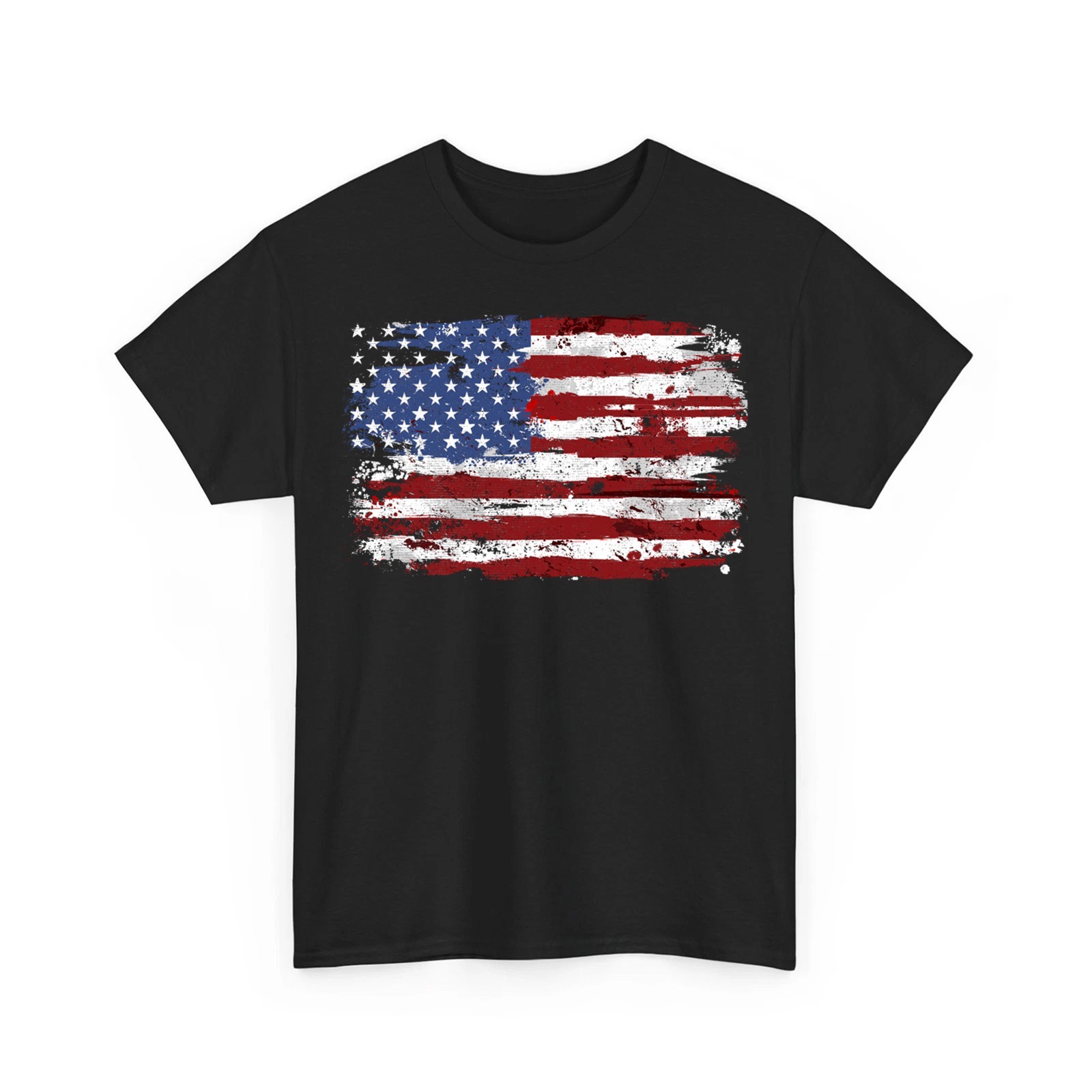 Vintage American Flag Retro Patriotic 4th Of July Unisex T-Shirt