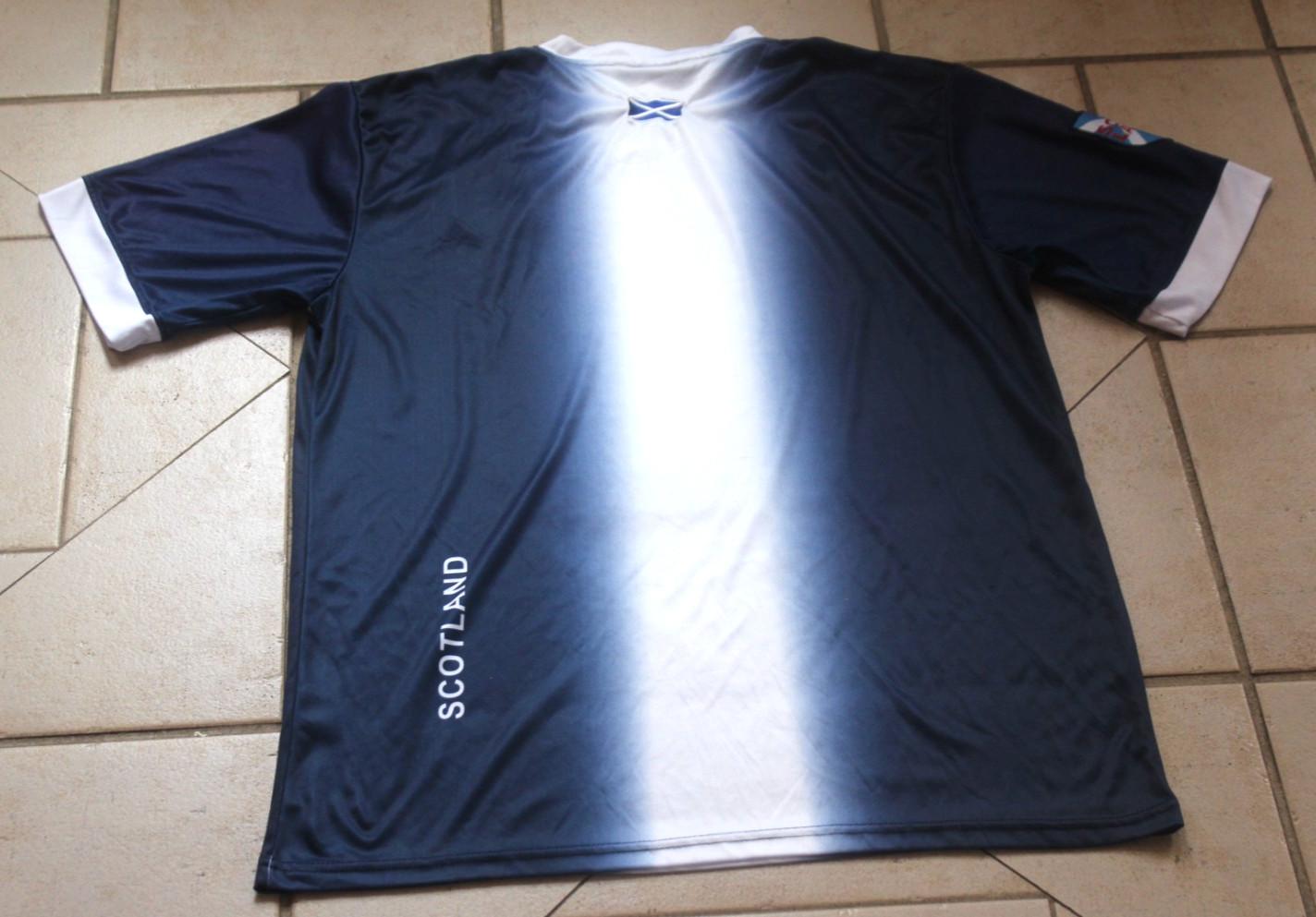 FOOTBALL NATIONS Blue/White SCOTLAND Shirt Sz XXL