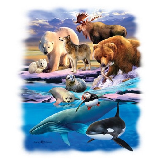 North American Wildlife T Shirt You Choose Style, Size, Color 10693