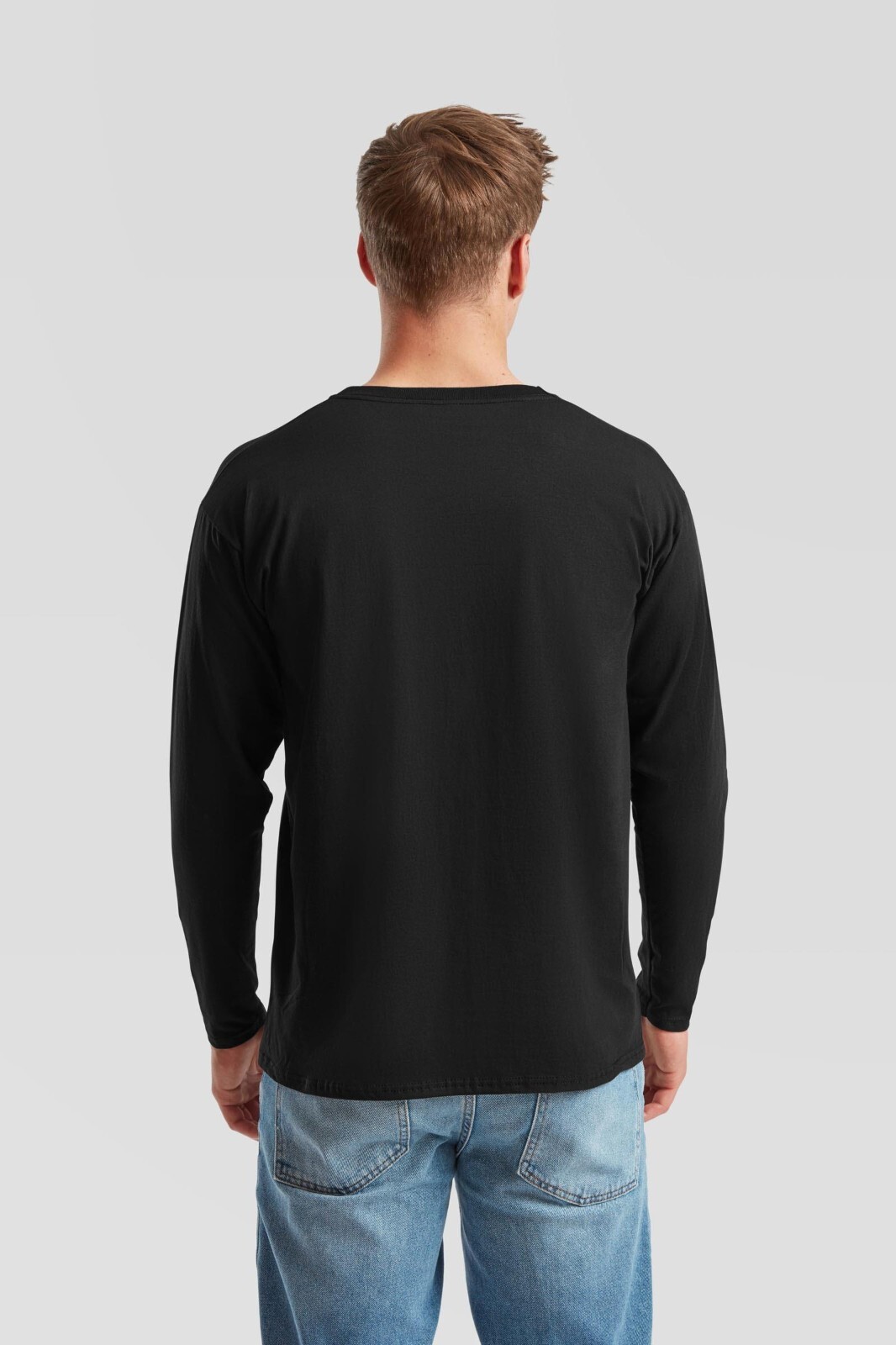 Fruit of the Loom Long Sleeve Cotton T-Shirt Tee shirt S-XXXL + 4XL+ 5XL