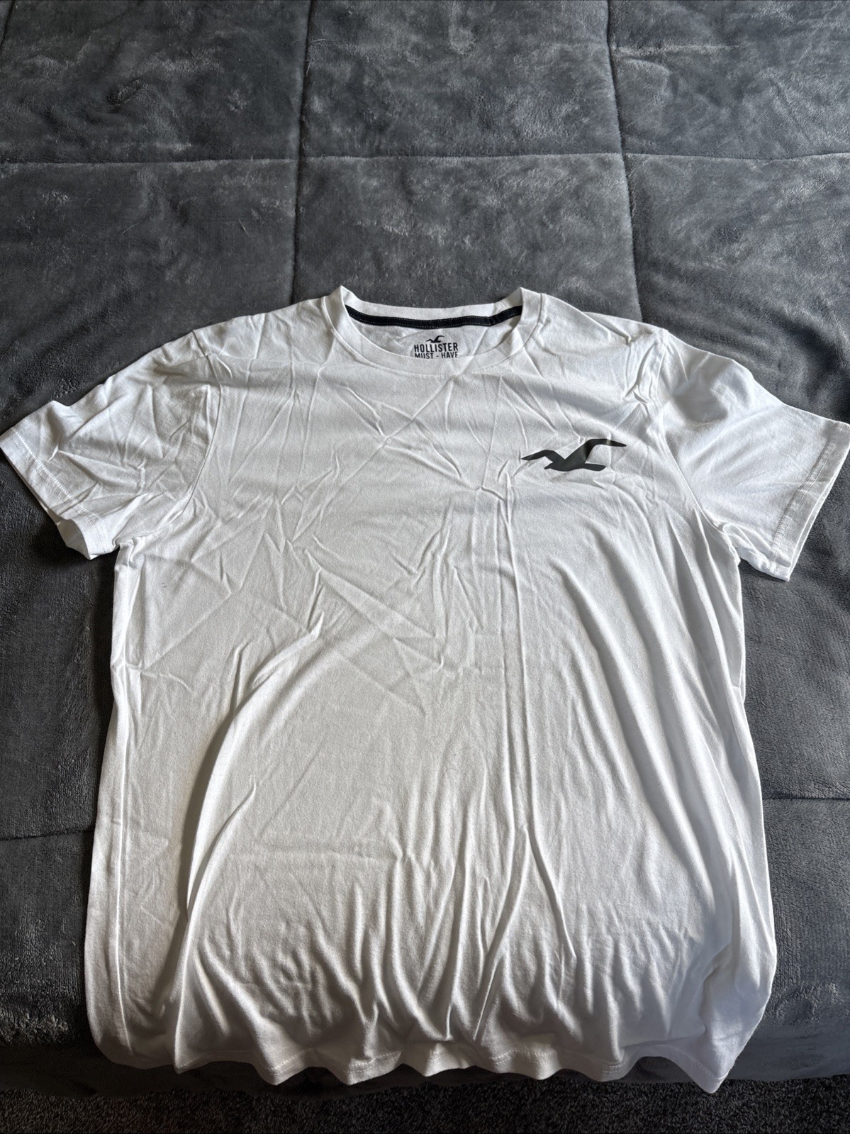 Hollister Must – Have Collection White T – Shirt – Medium