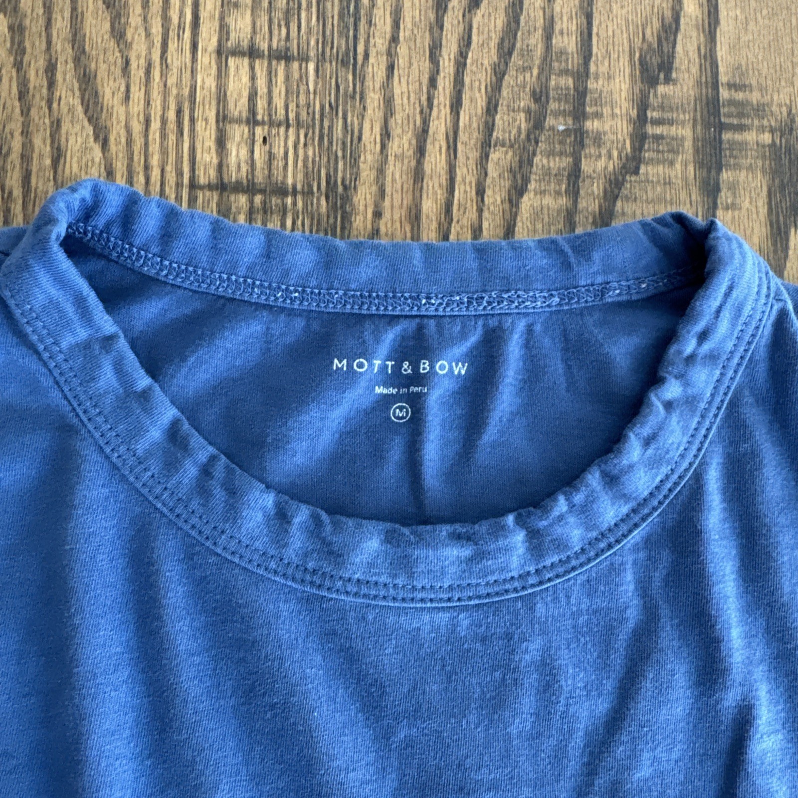 MOTT & BOW Mens Crew Neck T-Shirt Medium Peru Cotton Short Sleeve Lot of 3