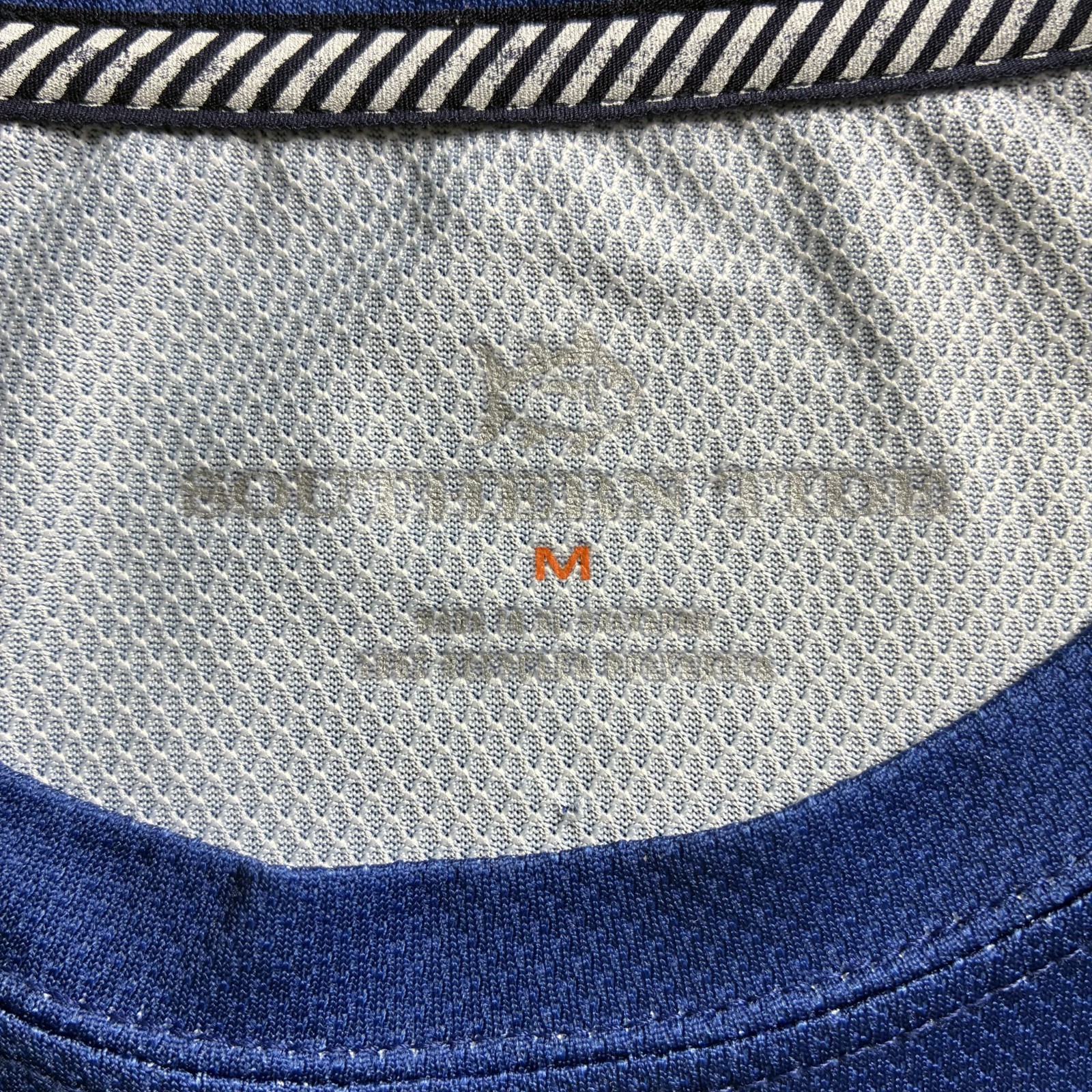 Southern Tide Shirt Size Med Blue Tee Long Sleeve Shirt 100% Recycled Polyester