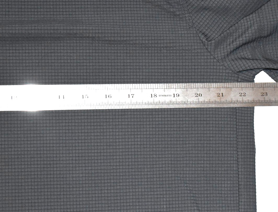 Jacques NY Men’s Size L Gray Ribbed Performance T Shirt Polyamide Blend