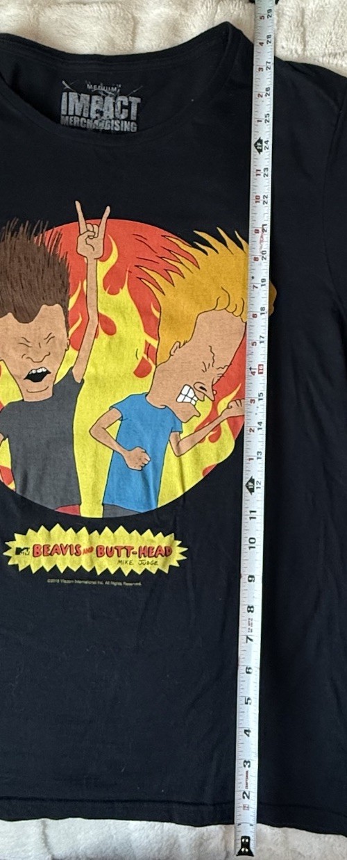 Beavis and ButtHead T-shirt MTV Licensed by IMPACT Merchandising Unisex MEDIUM