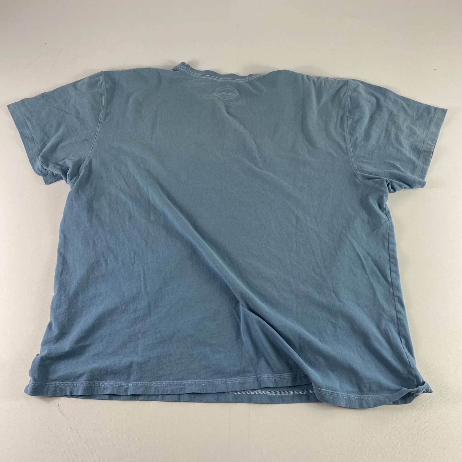 Life Is Good Shirt Mens 2XL Blue 94 Distressed Graphic Tee Made In Peru Cotton