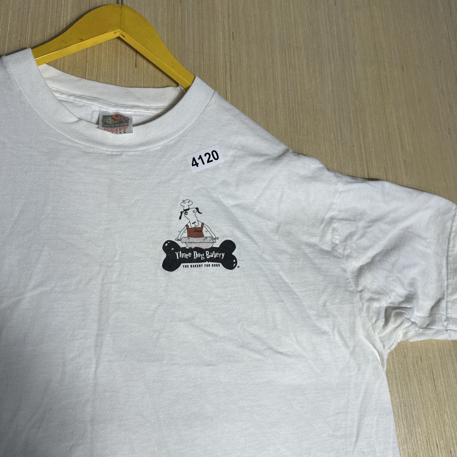Vintage 90s Three Dog Bakery Graphic Print White XL T-Shirt Men’s