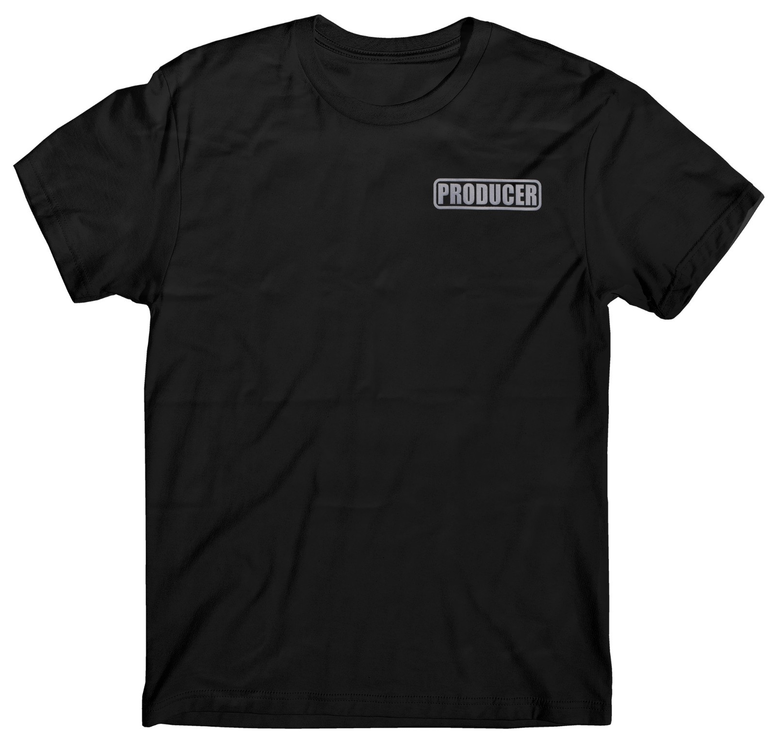 Movie Producer t shirt, reflective logo, film producer t shirt