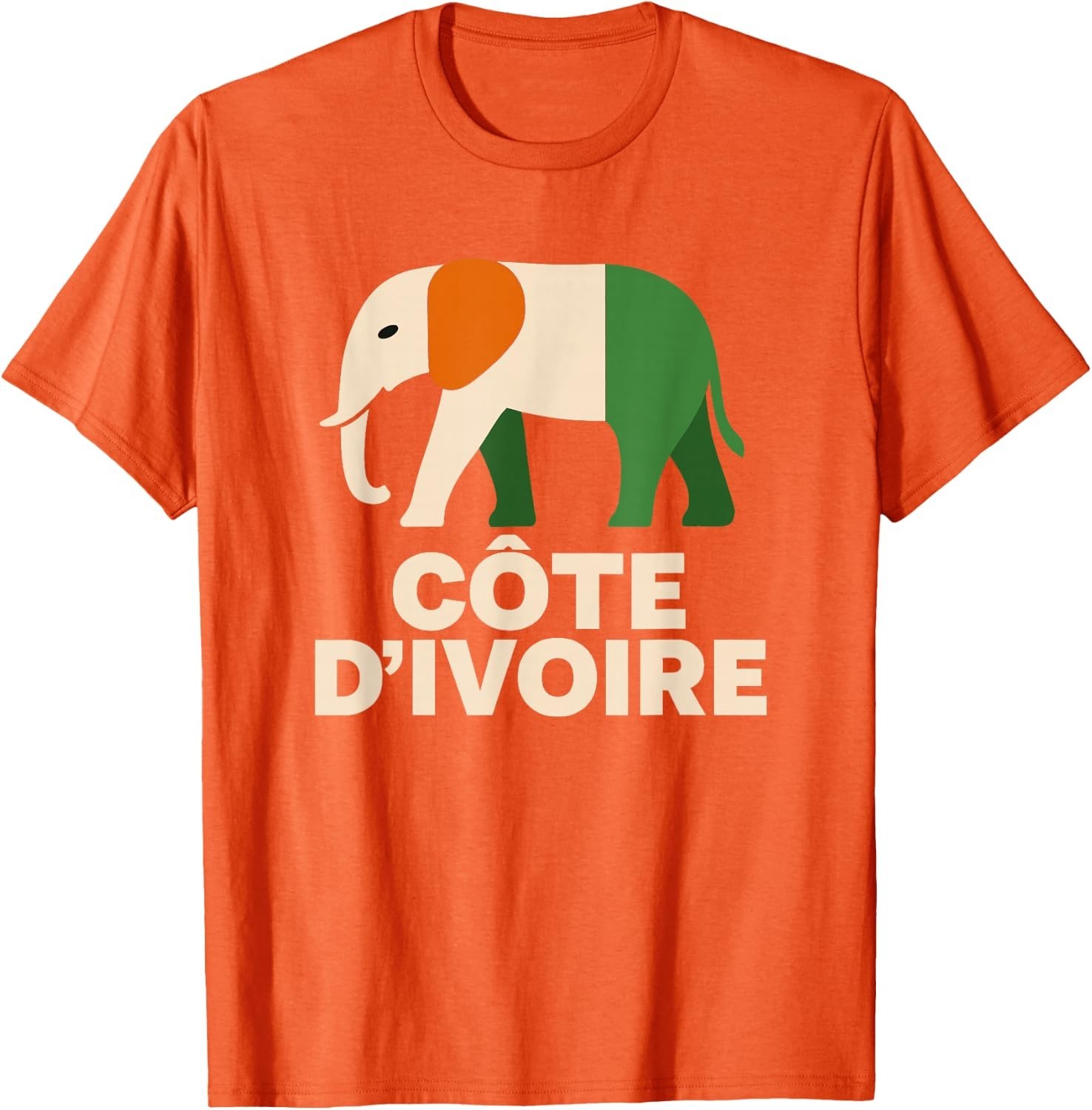 Ivory Coast Elephant T-Shirt Cote d’Ivoire Flag Women Graphic Tee African Pride