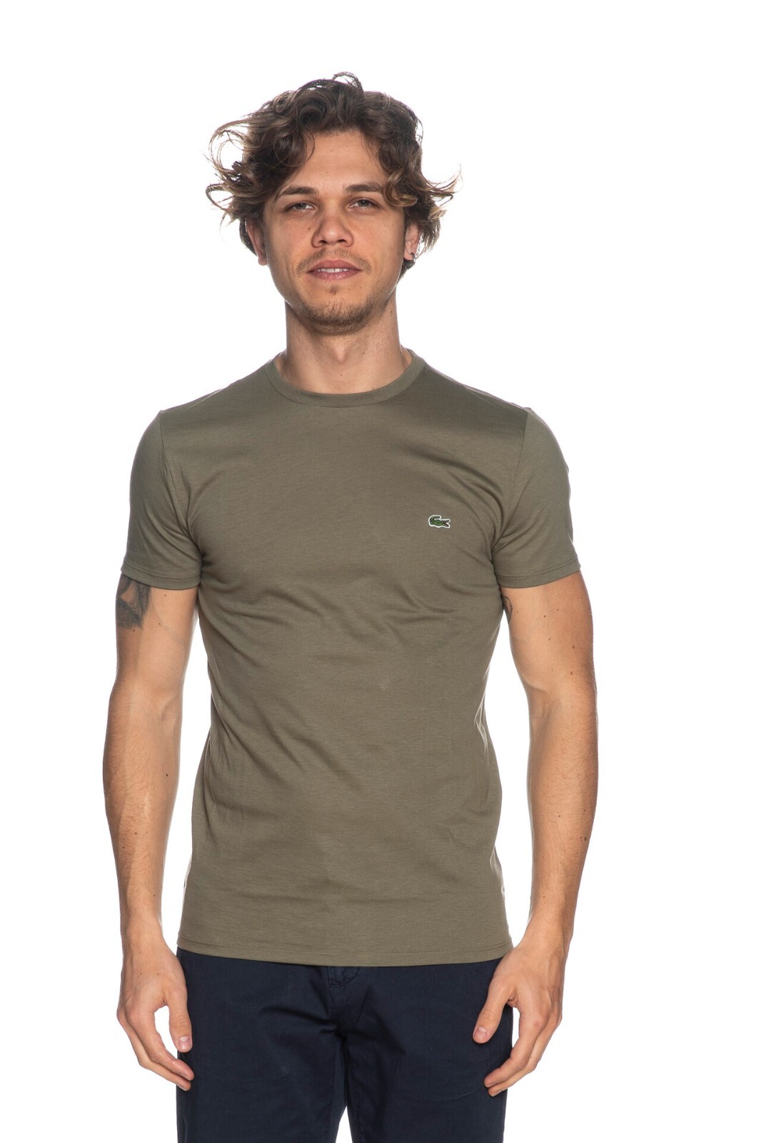 Lacoste Men’s T-Shirt Crewneck Art. TH6709 – 100% Cotton