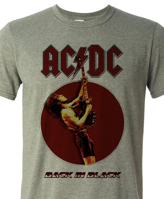 AC/DC – Back In Black – Short Sleeve Tee – Fast Ship