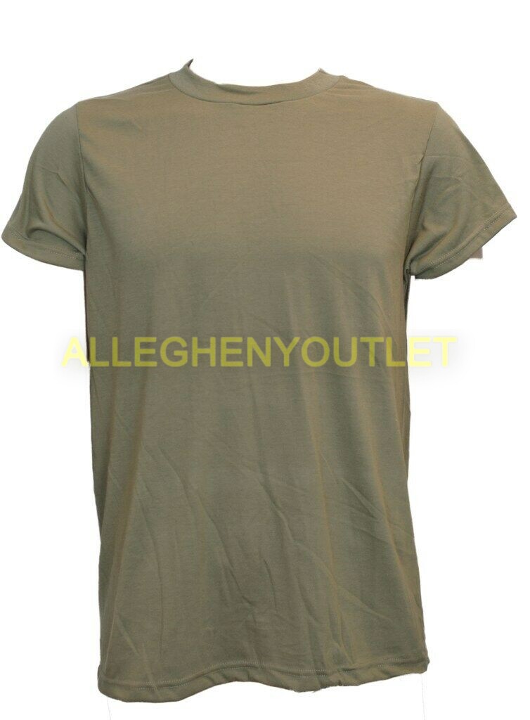 US Military Army Moisture Wicking Lightweight T-Shirt Tan Size Medium EXC
