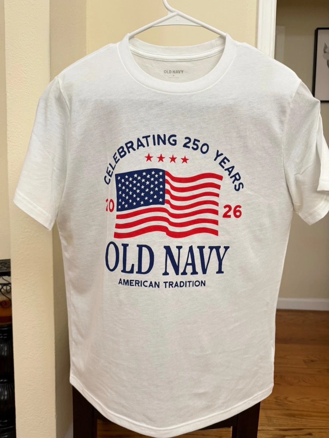 2026 Men OLD NAVY Flag 4th of July T Shirt