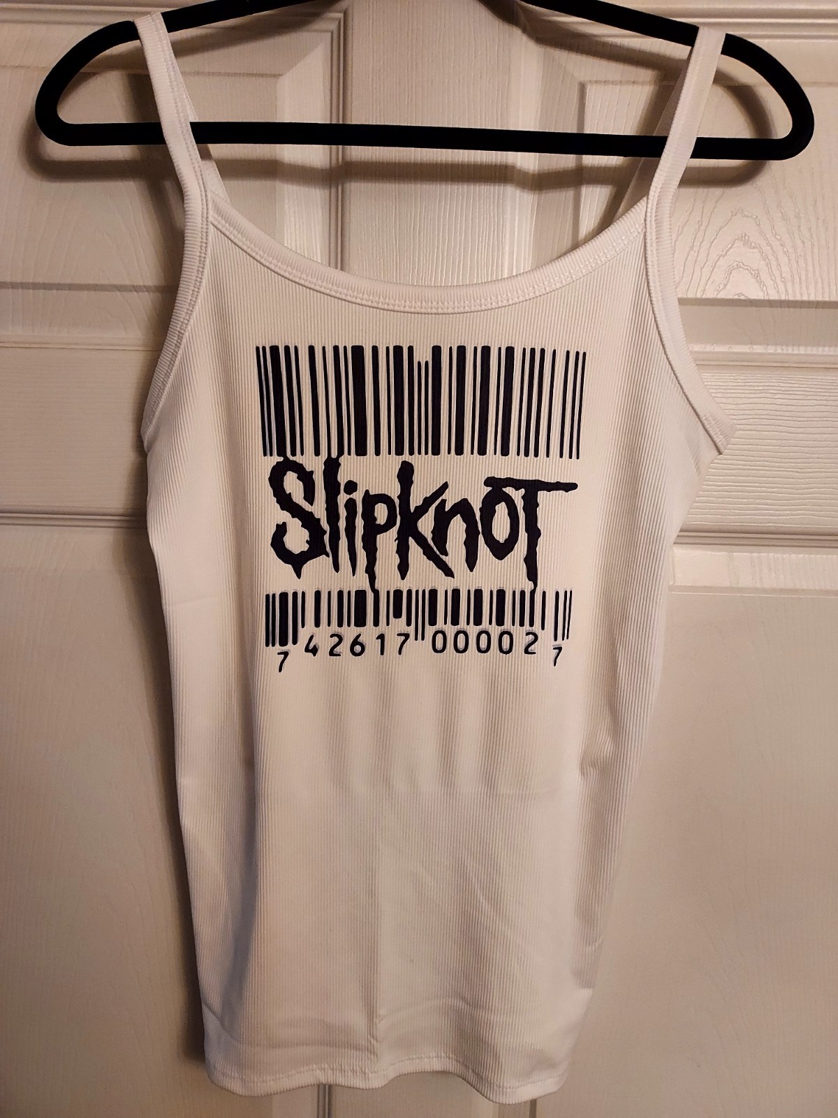 Slipknot Bar Code Shirt Tank top slipknot shirt numetal For Crop Top Add Note