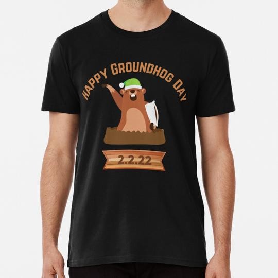 Happy Groundhog Day Twosday 02 2022 Size S to 5XL Made in the USA T-Shirt