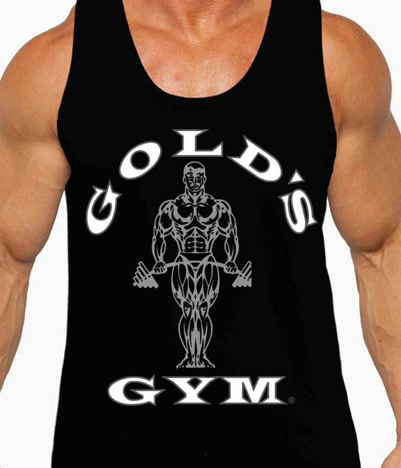 Gold’s Gym Tank Top Bodybuilding Fitness Sleeveless Shirt Muscle Workout Tee