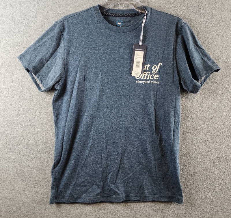 Vineyard Vines Out Of Office Dunes Graphic Tee Men’s S Key Largo Heather S/S