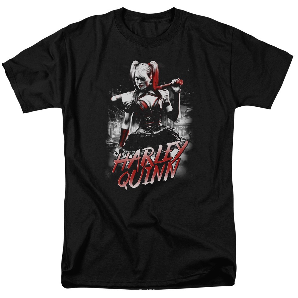 Harley Quinn Quinn City Men’s T-Shirt Batman Arkham Knight S-5XL Licensed Tee
