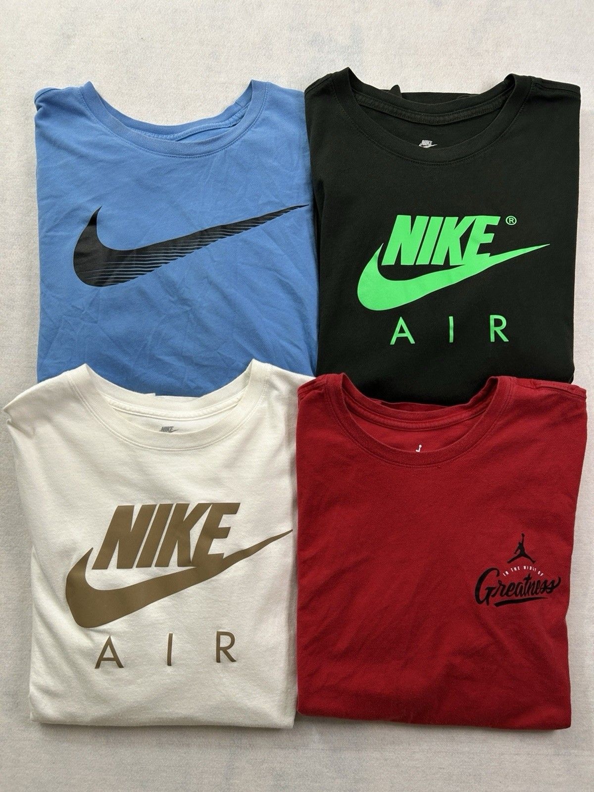 Nike Jordan Mens T Shirt Lot 4 Pack Michael Jordan 23 Fear Of Heights Graphic L