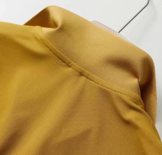 Descente Half Zipper Ice Feel Quick Drying Short Sleeves T-shirt