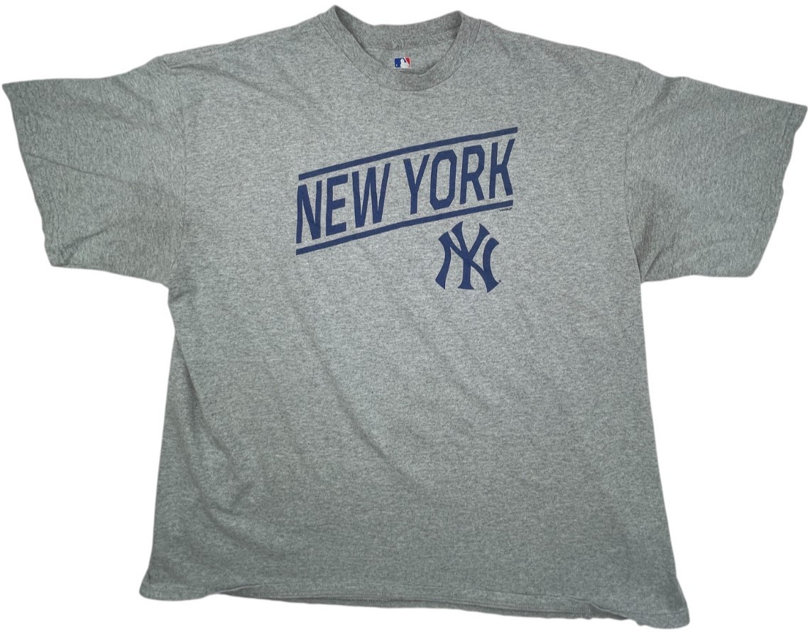 New York Yankees Genuine Merchandise Heather Gray Short Sleeve T-Shirt Size 2XL