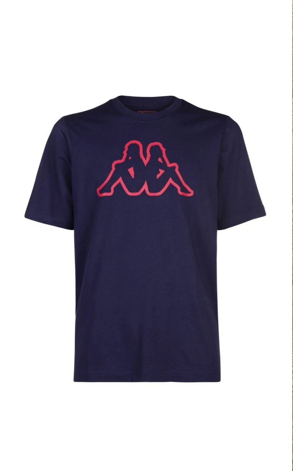 Navy Blue and Red Kappa T-Shirt XL