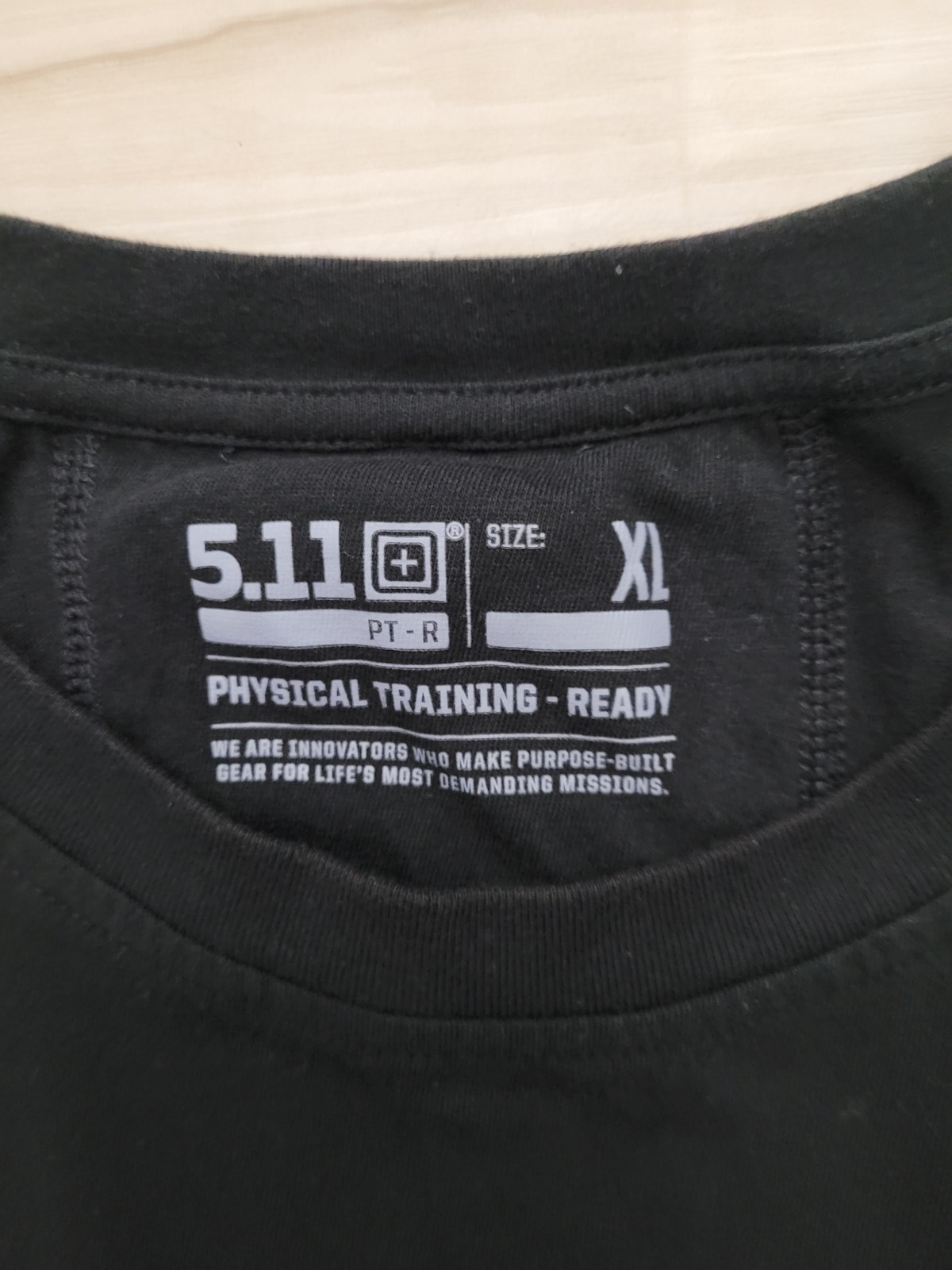 5.11 Tactical T Shirt Mens Black XL Fitted Casual Lightweight Uniform Training