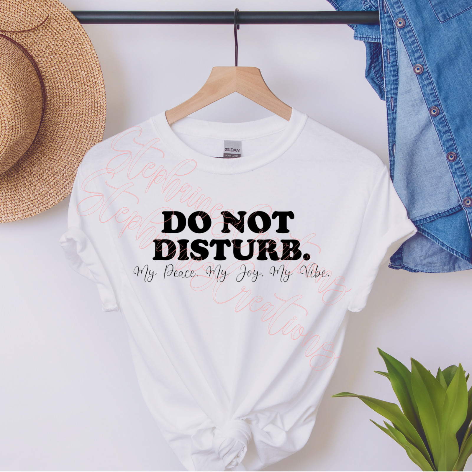 Do Not Disturb My Peace, My Joy, My Vibe T-Shirt Glitter Available!