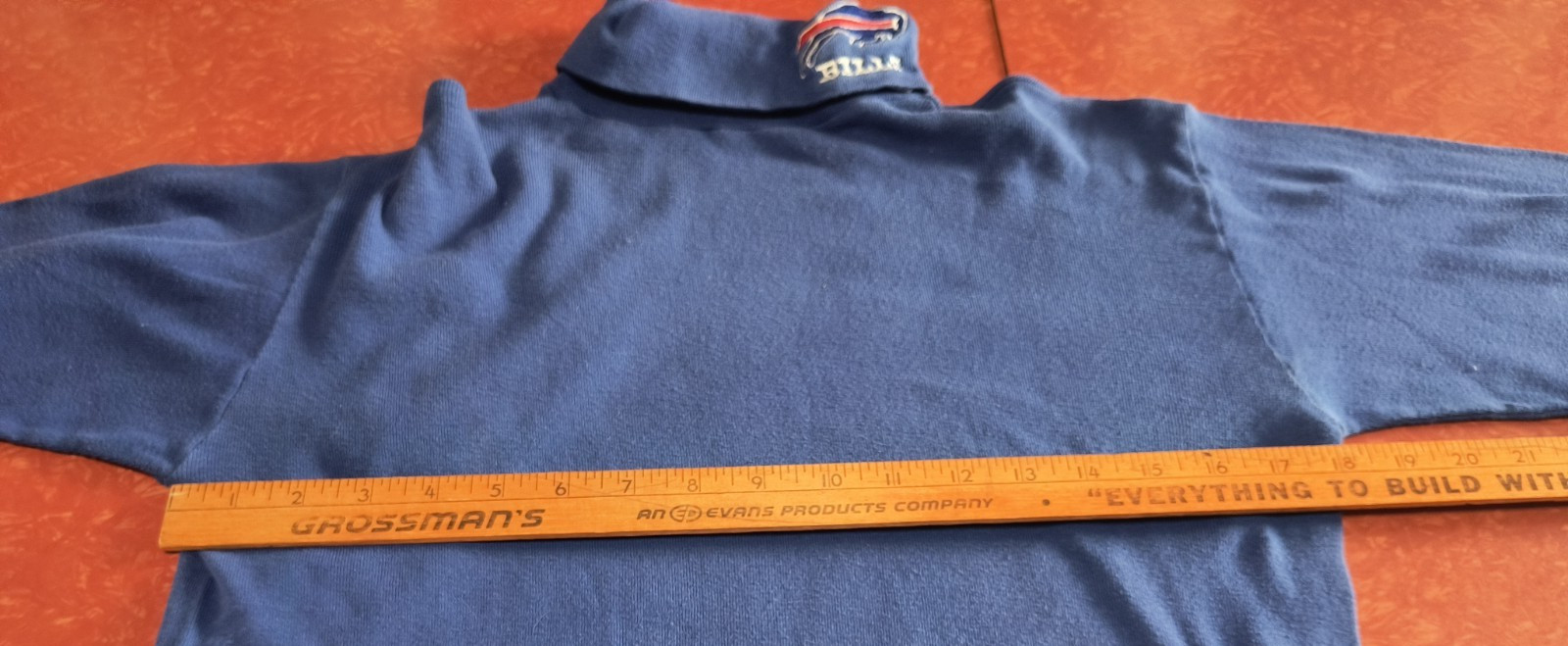 Embroidered Buffalo Bill’s Blue Turtleneck Men’s XL Vintage 90’s