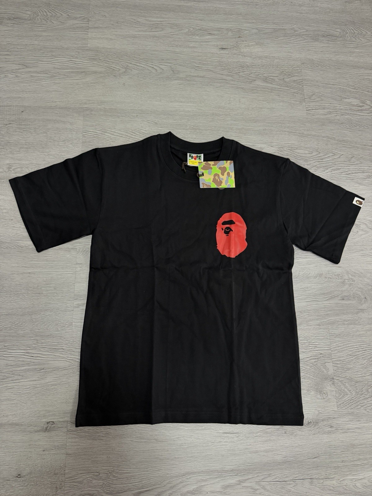 Bape Black/Red T-Shirt Size XL 100% Authentic | A Bathing Ape