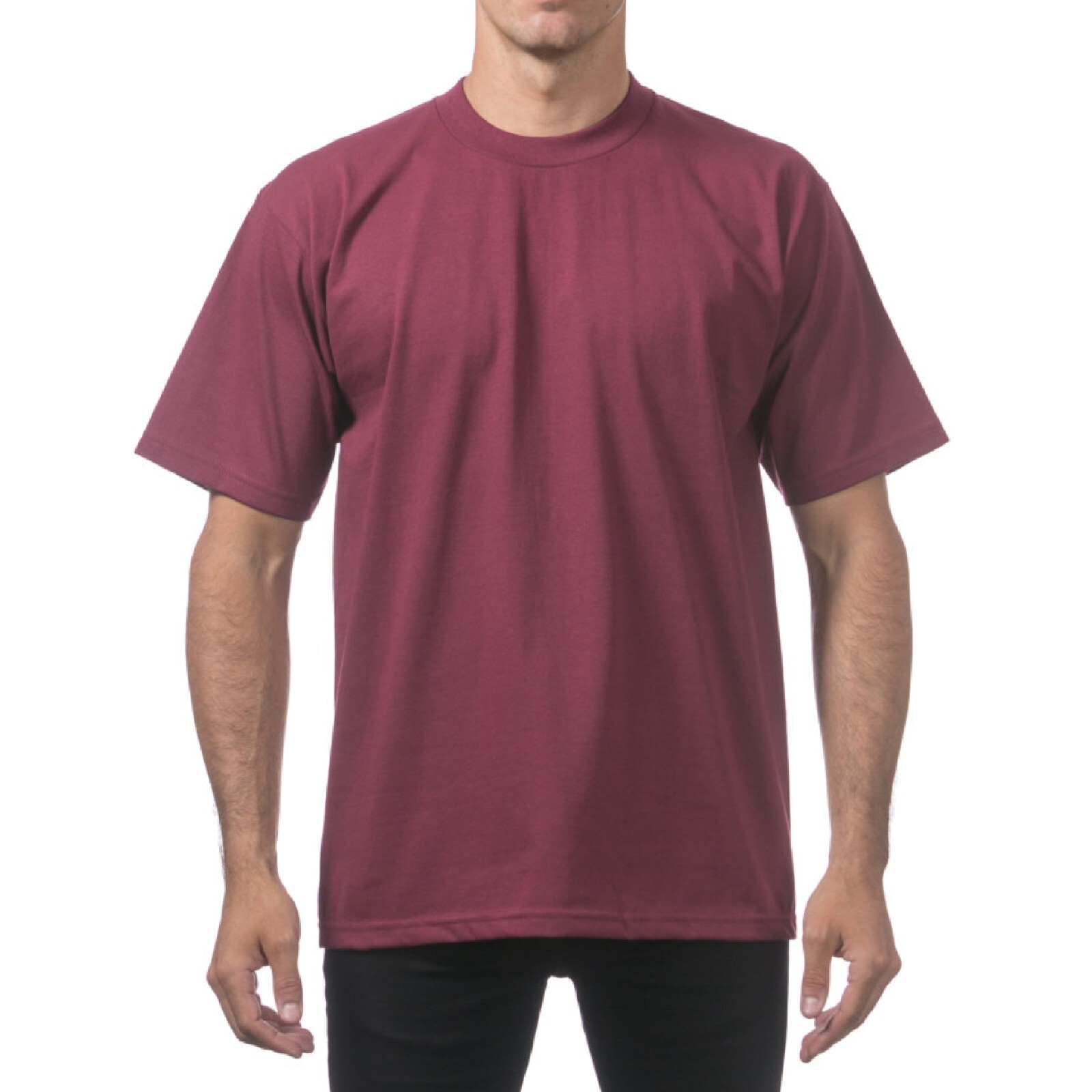 3 PACK PROCLUB MENS HEAVYWEIGHT SHORT SLEEVE T SHIRTS PRO CLUB CASUAL COTTON TEE