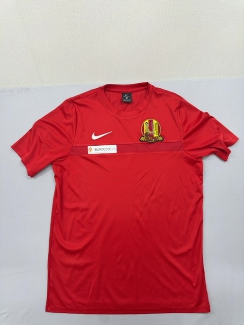 Nike Mens L Red Dri-FIT Soccer Jersey Short Sleeve Mesh
