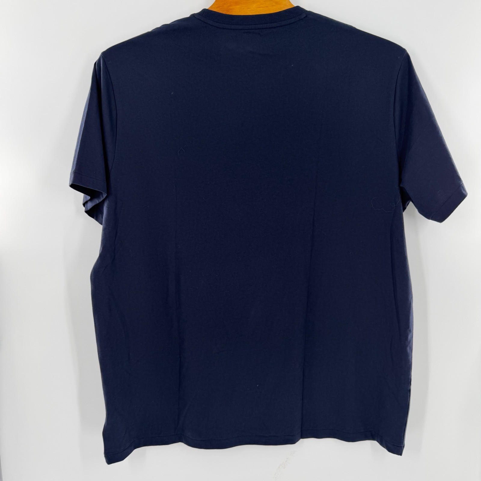 Polo Ralph Lauren Mens 2XLT Navy Blue Red Pony Logo Cotton Crewneck T-Shirt NWT