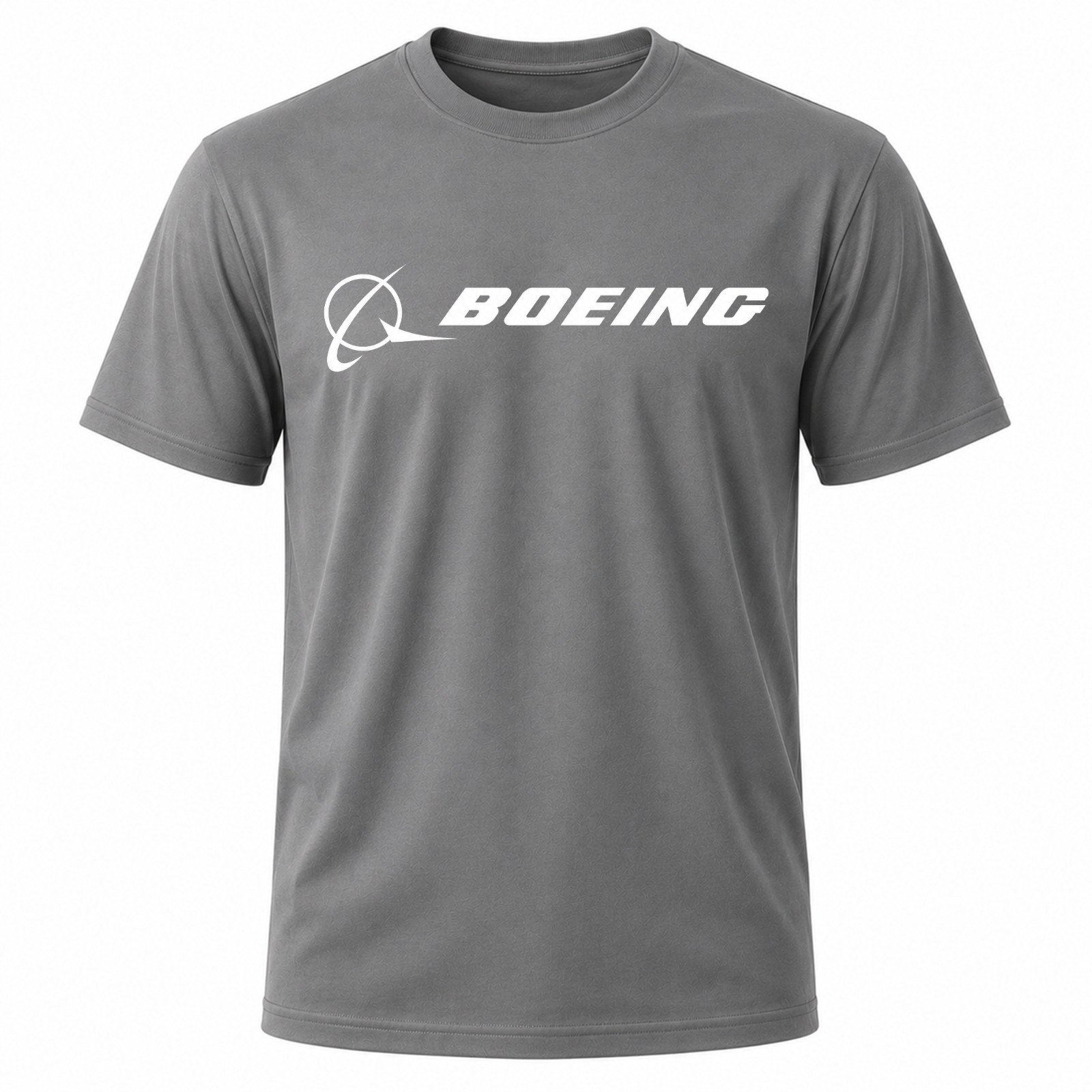 Boeing Logo Men’s Charcoal Graphic T Shirt Freeships