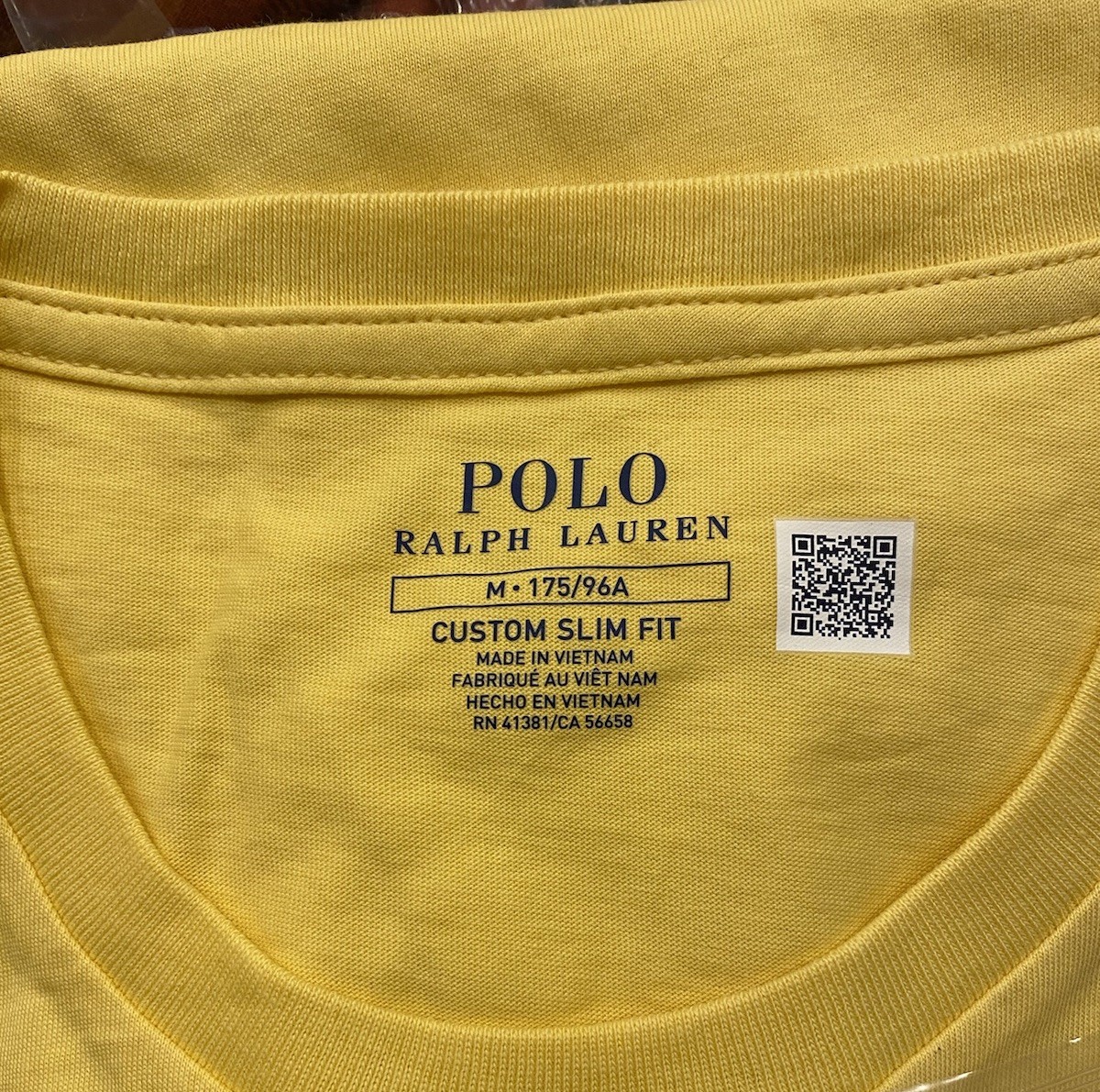 Polo Ralph Lauren T Shirt Custom Slim Fit Short Sleeve Yellow Men’s Size Medium