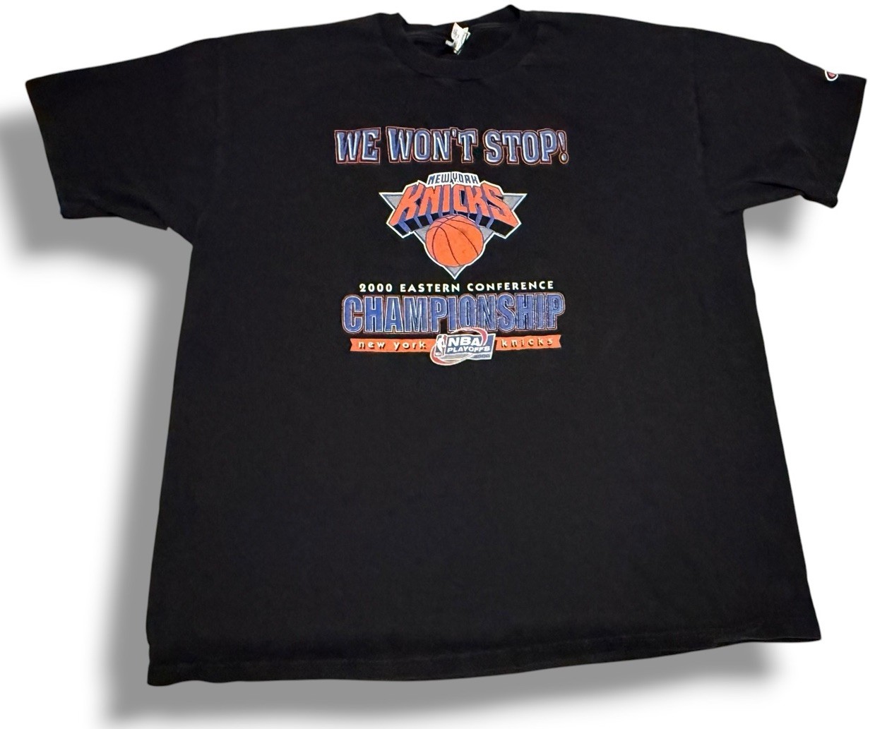 Vintage 2000 Champion New York Knicks XL Eastern Conference Championship T-Shirt