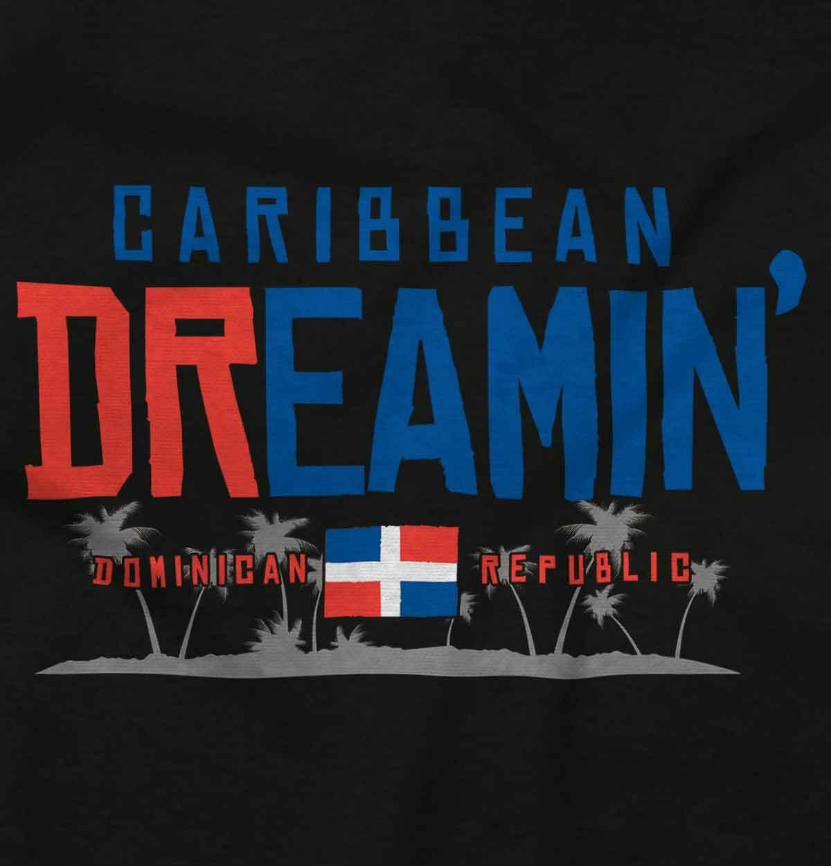Dominican Republic Flag Colors Caribbean Womens or Mens Crewneck T Shirt Tee