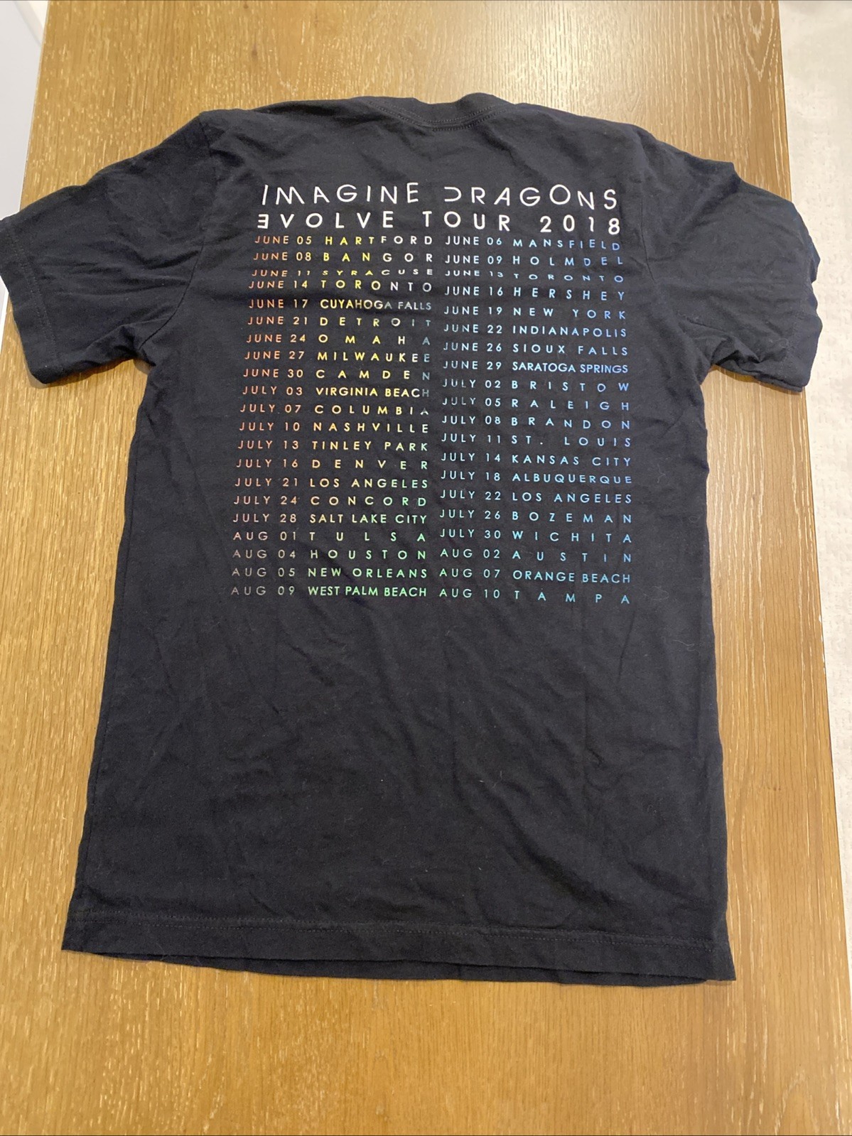 Imagine Dragons EVOLVE Tour 2018 Concert Shirt Women’s Small – Concert Tour Date