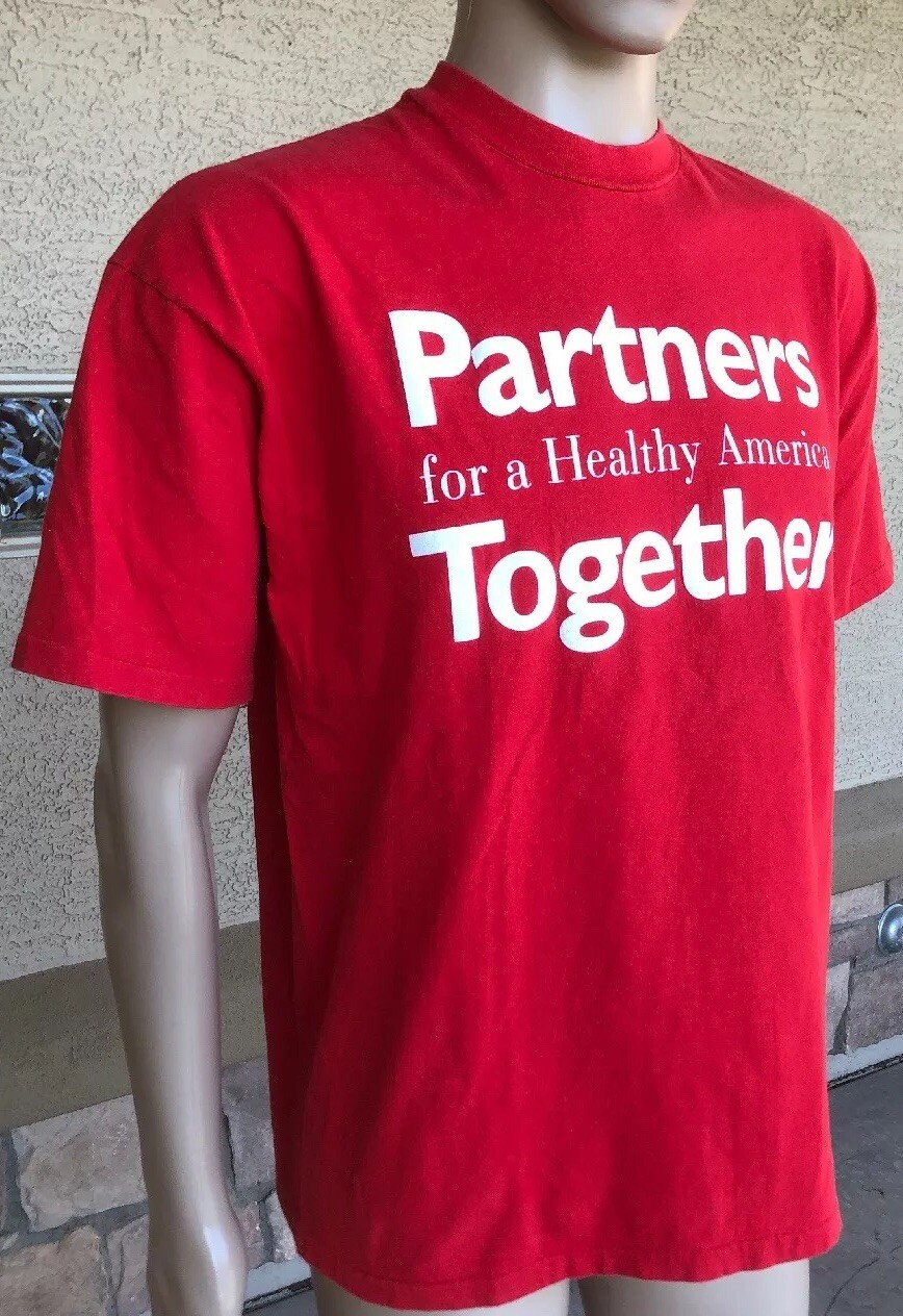 Vintage 90s Partners For A Healthy America T Shirt The Ohio State Hanes USA XL