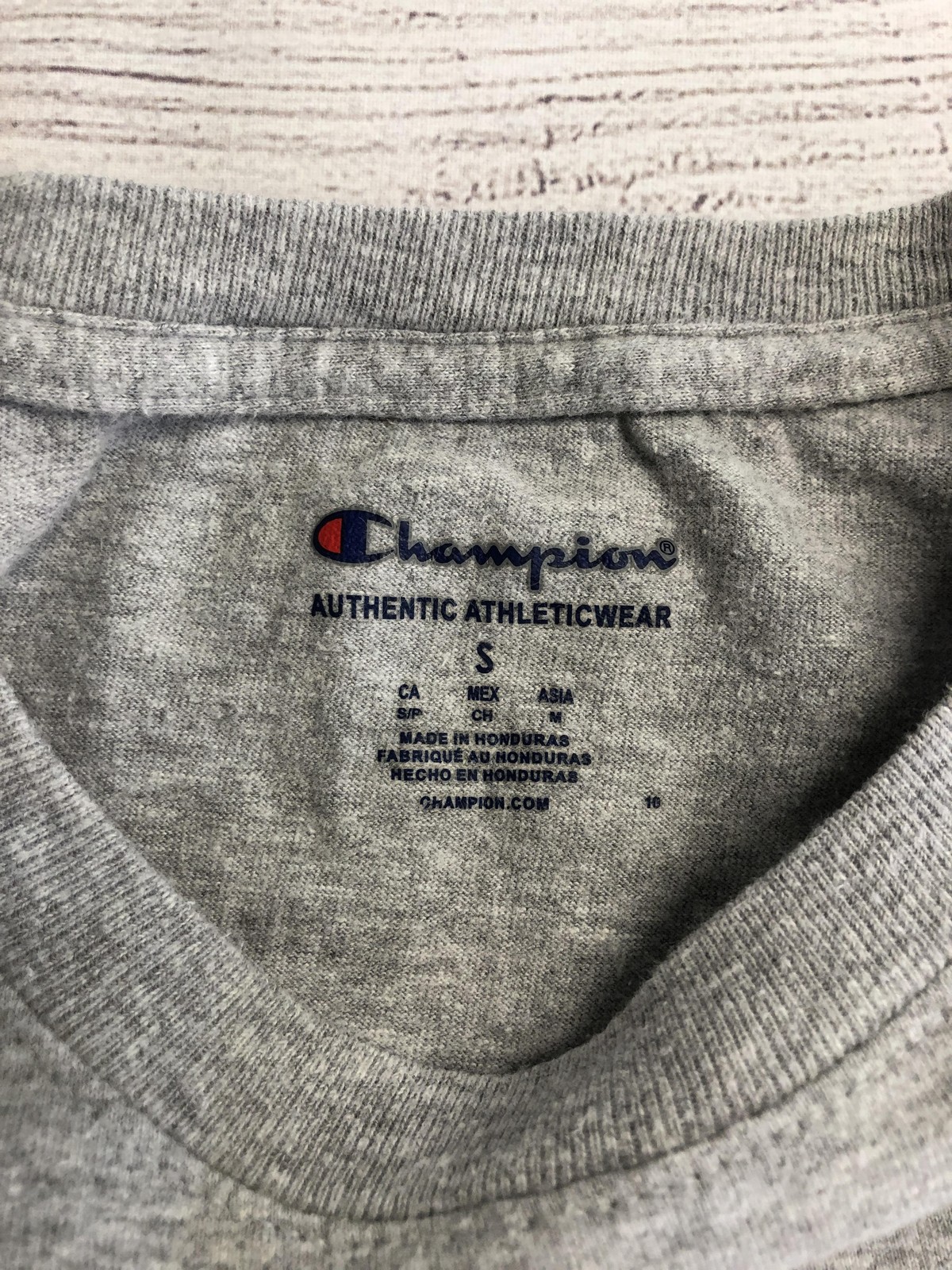 Champion Shirt Mens Small Gray Be Your Own Champion Graphic Athletic