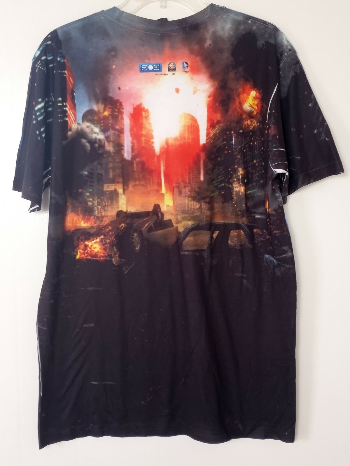 Batman VS Joker All Over Print T Shirt DC Universe Polyester size large