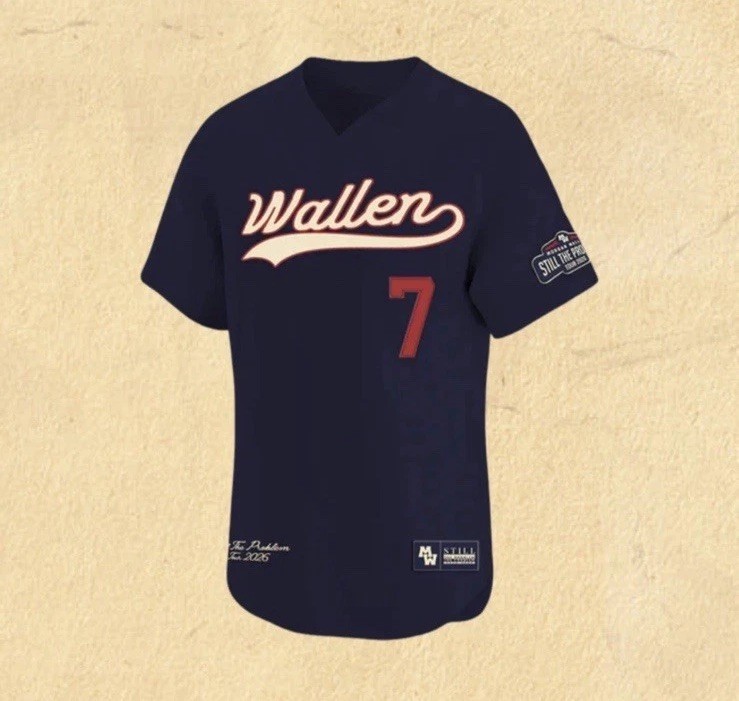 Morgan Wallen Still The Problem Tour Official Merch Baseball Jersey Size Medium