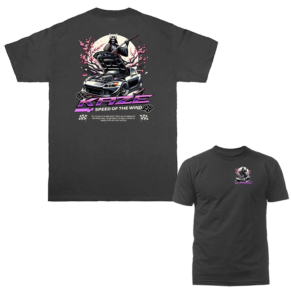 Samurai Car Imported Tuned Custom JDM Sports Car T-shirt