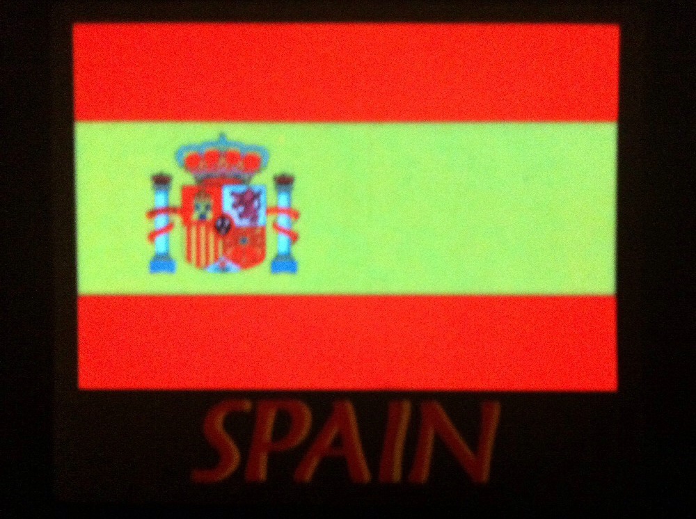 Spain LED Flag EQ Sound Activated Flashing LED Design T-Shirt All size in stock