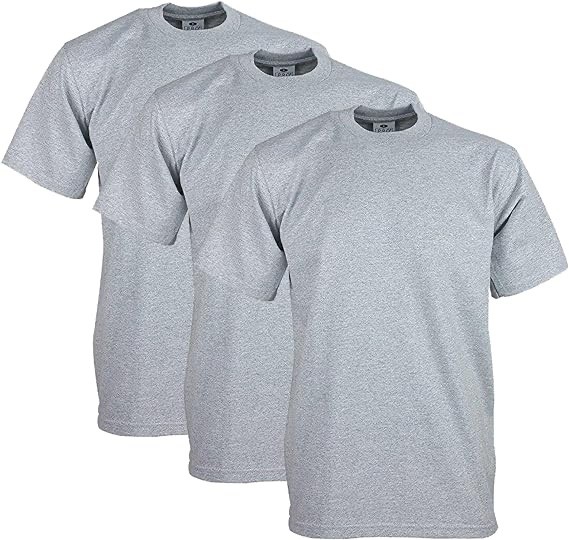 3 PACK PRO CLUB HEAVYWEIGHT T SHIRT SHORT SLEEVES 100% COTTON