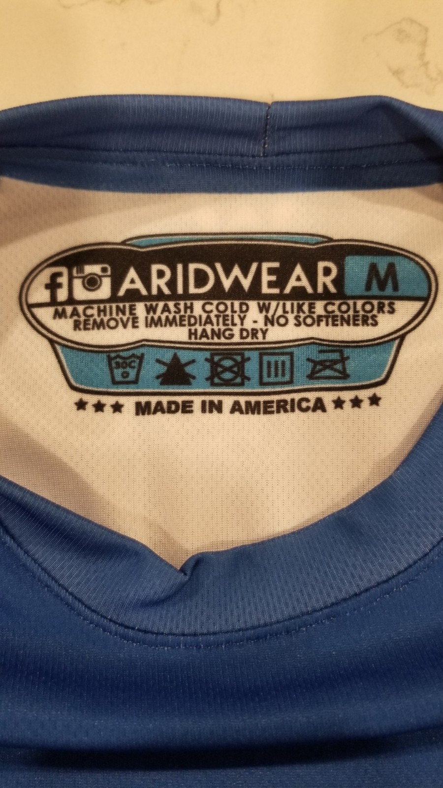 2016 USPSA Shirt Pistol Championships Area 6 Size Med Blue Breathable Quick Dry