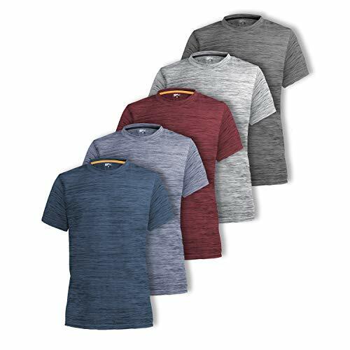 Men’s Dry-Fit Active Athletic Crew Neck T Shirts Running Workout