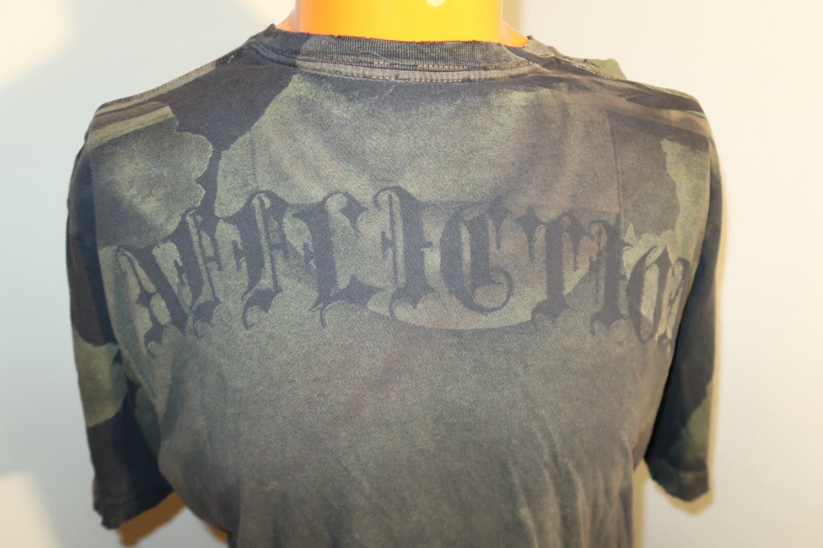 B5 Rare Vintage Affliction Puppet Master God Vs Devil Shirt Men 2XL distressed